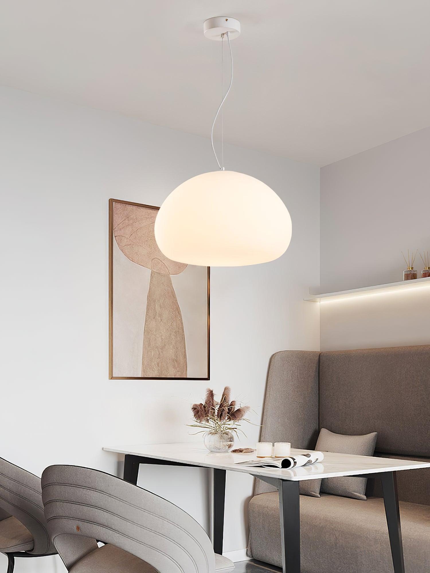 Zerina Glass cozy Pendant Light-Neutral Decor