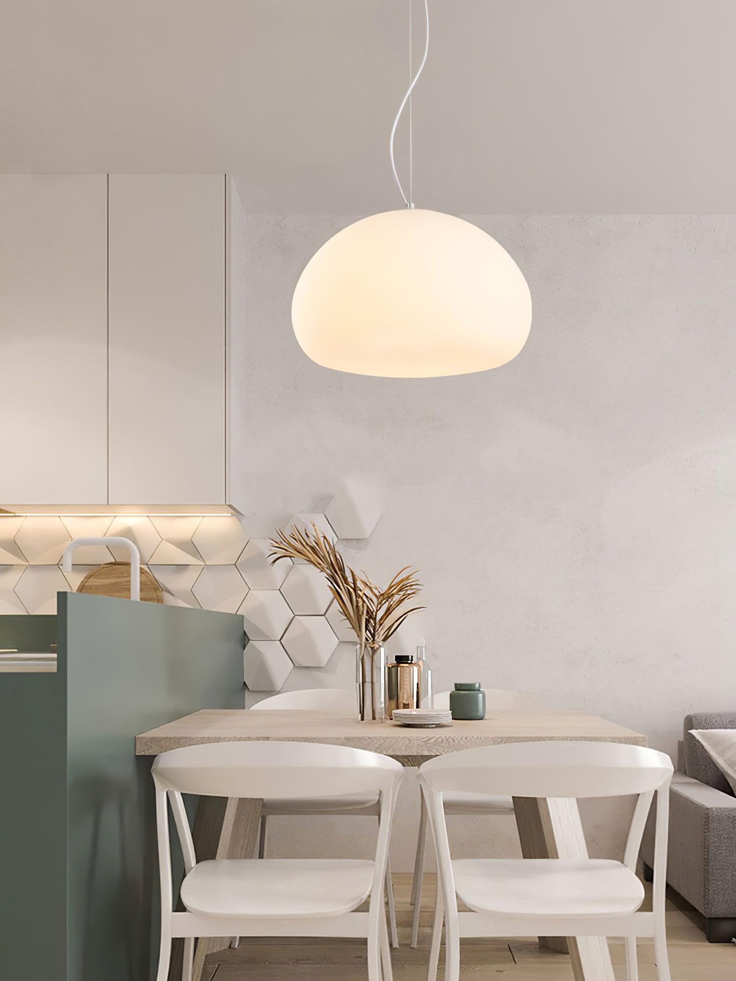 Zerina Glass cozy Pendant Light-Neutral Decor
