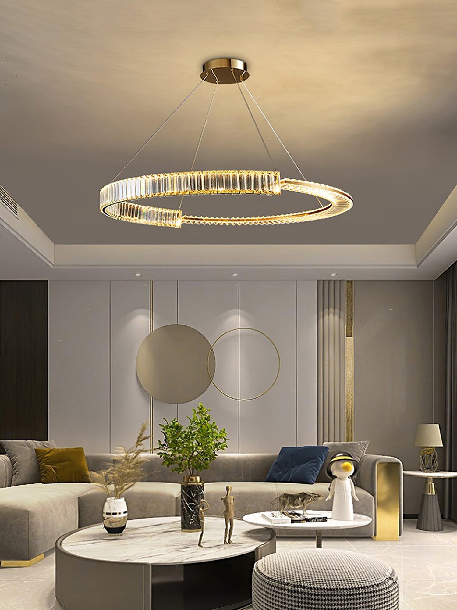 Lustra Chandelier Stella LED Crystal Ring-Neutral Decor