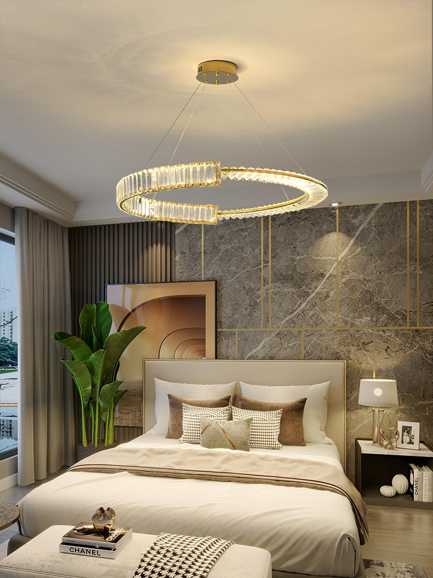 Lustra Chandelier Stella LED Crystal Ring-Neutral Decor