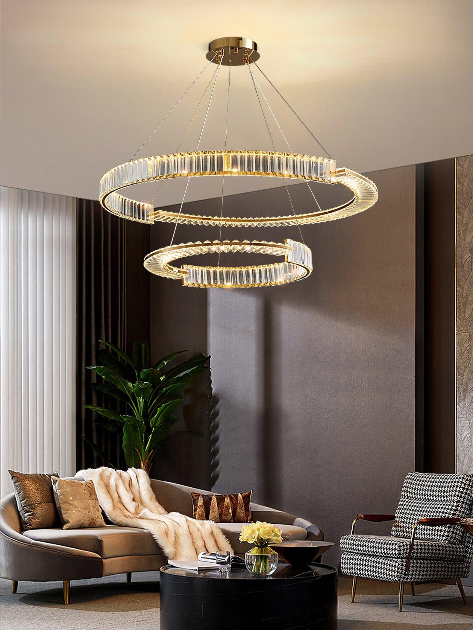 Lustra Chandelier Stella LED Crystal Ring-Neutral Decor