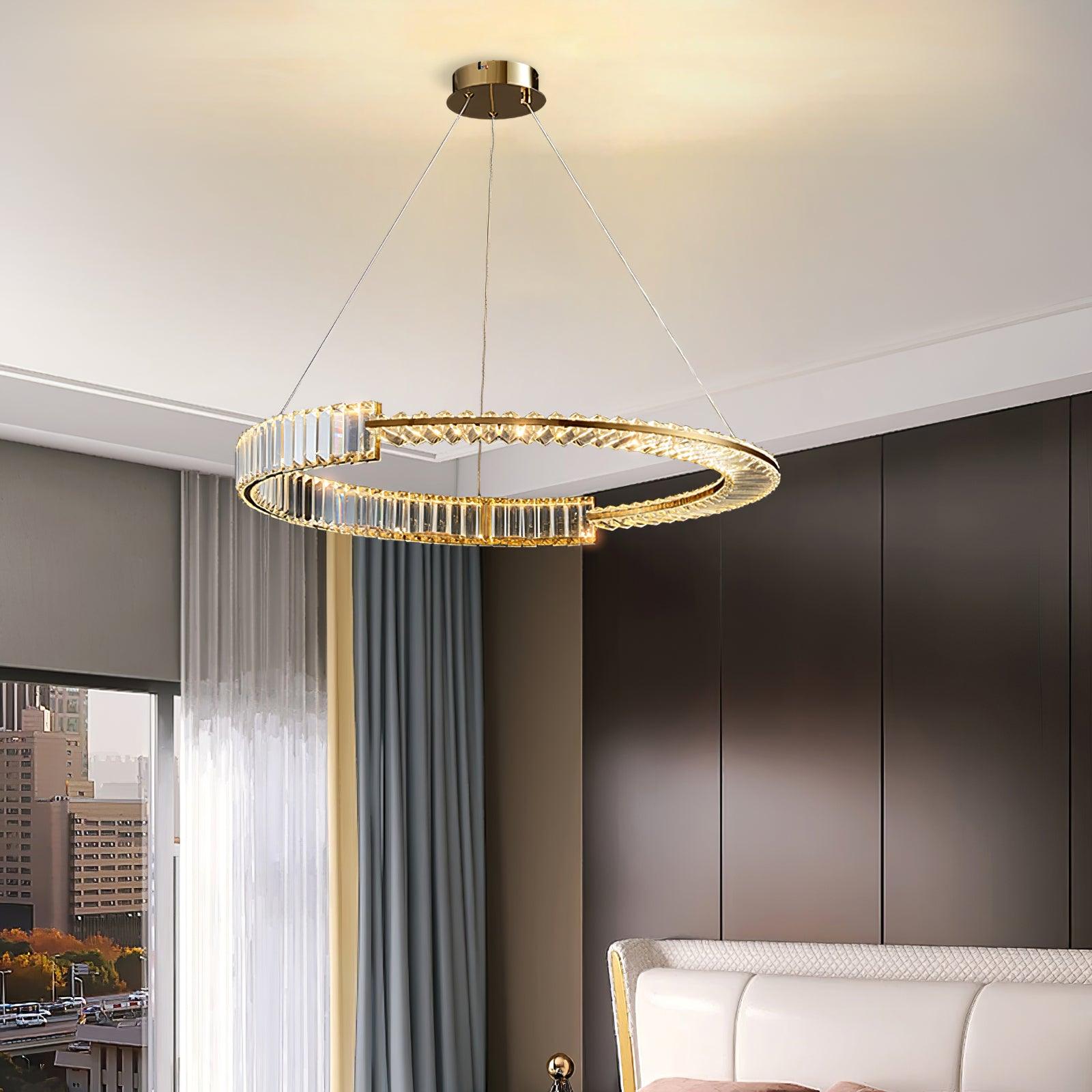 Lustra Chandelier Stella LED Crystal Ring-Neutral Decor
