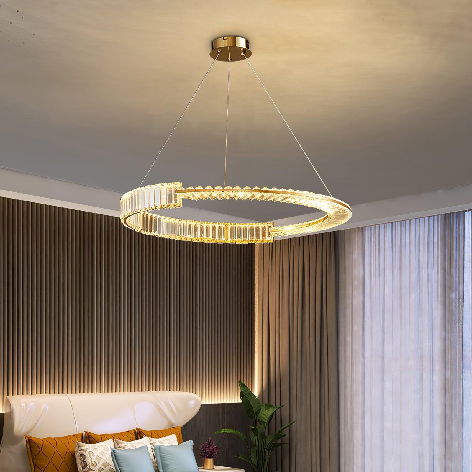 Lustra Chandelier Stella LED Crystal Ring-Neutral Decor