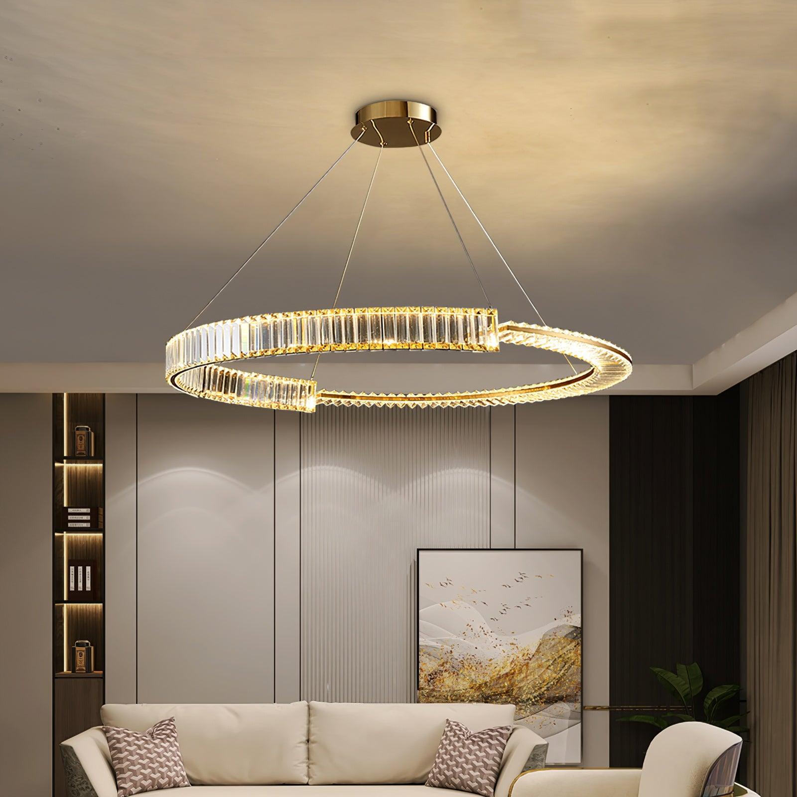 Lustra Chandelier Stella LED Crystal Ring-Neutral Decor