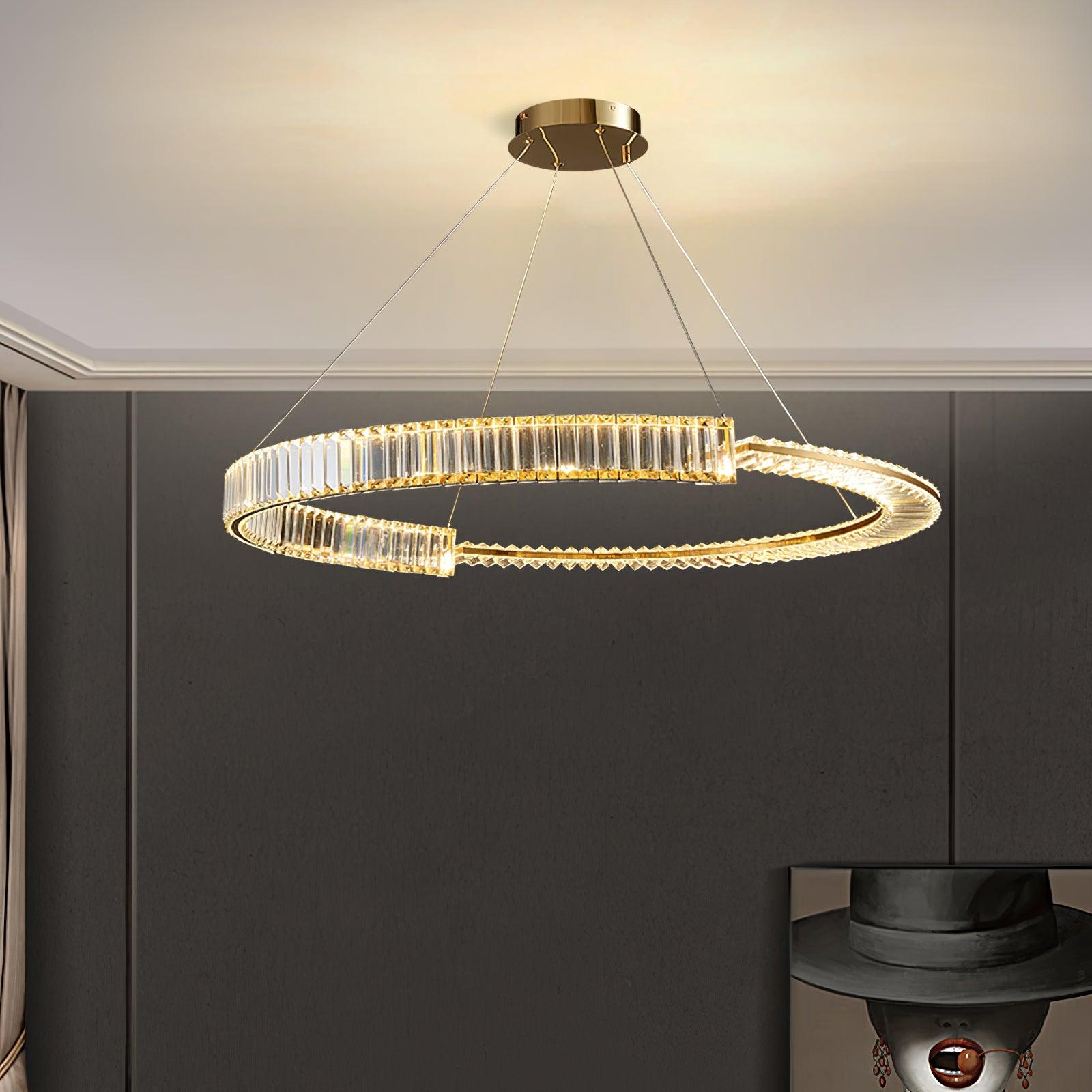 Lustra Chandelier Stella LED Crystal Ring-Neutral Decor