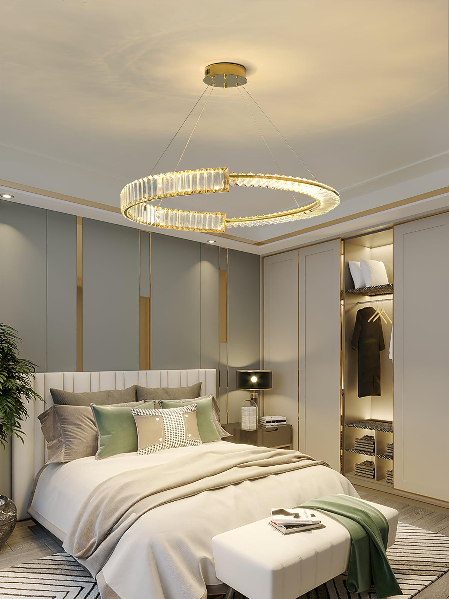 Lustra Chandelier Stella LED Crystal Ring-Neutral Decor