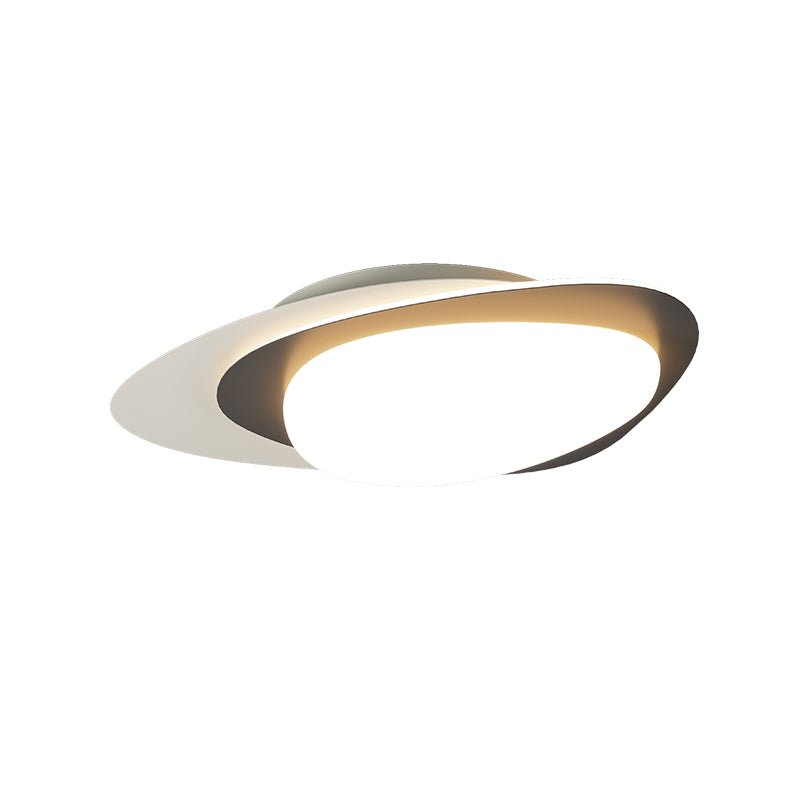 Fuji Ceiling Lamp Walnut Oval Organic LED-Neutral Decor