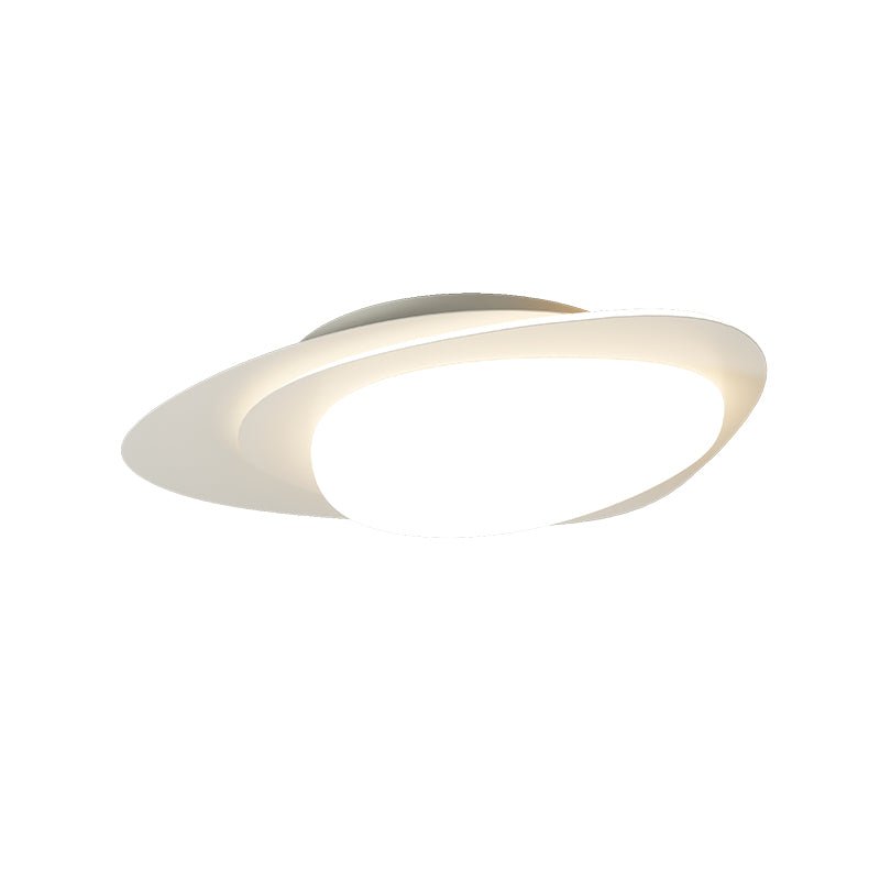 Fuji Ceiling Lamp Walnut Oval Organic LED-Neutral Decor