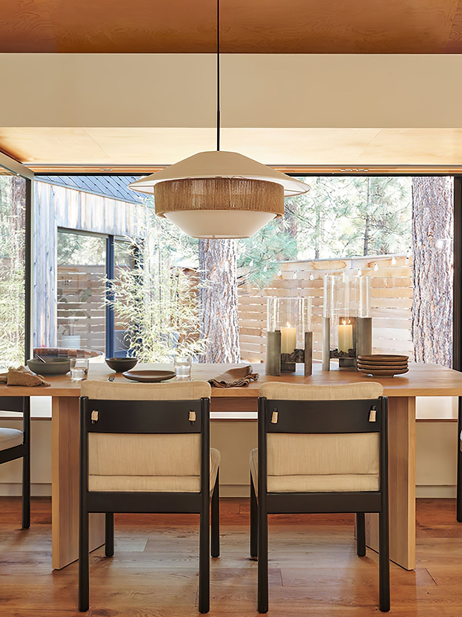 Athrel Modern Fabric Pendant Lamp-Neutral Decor