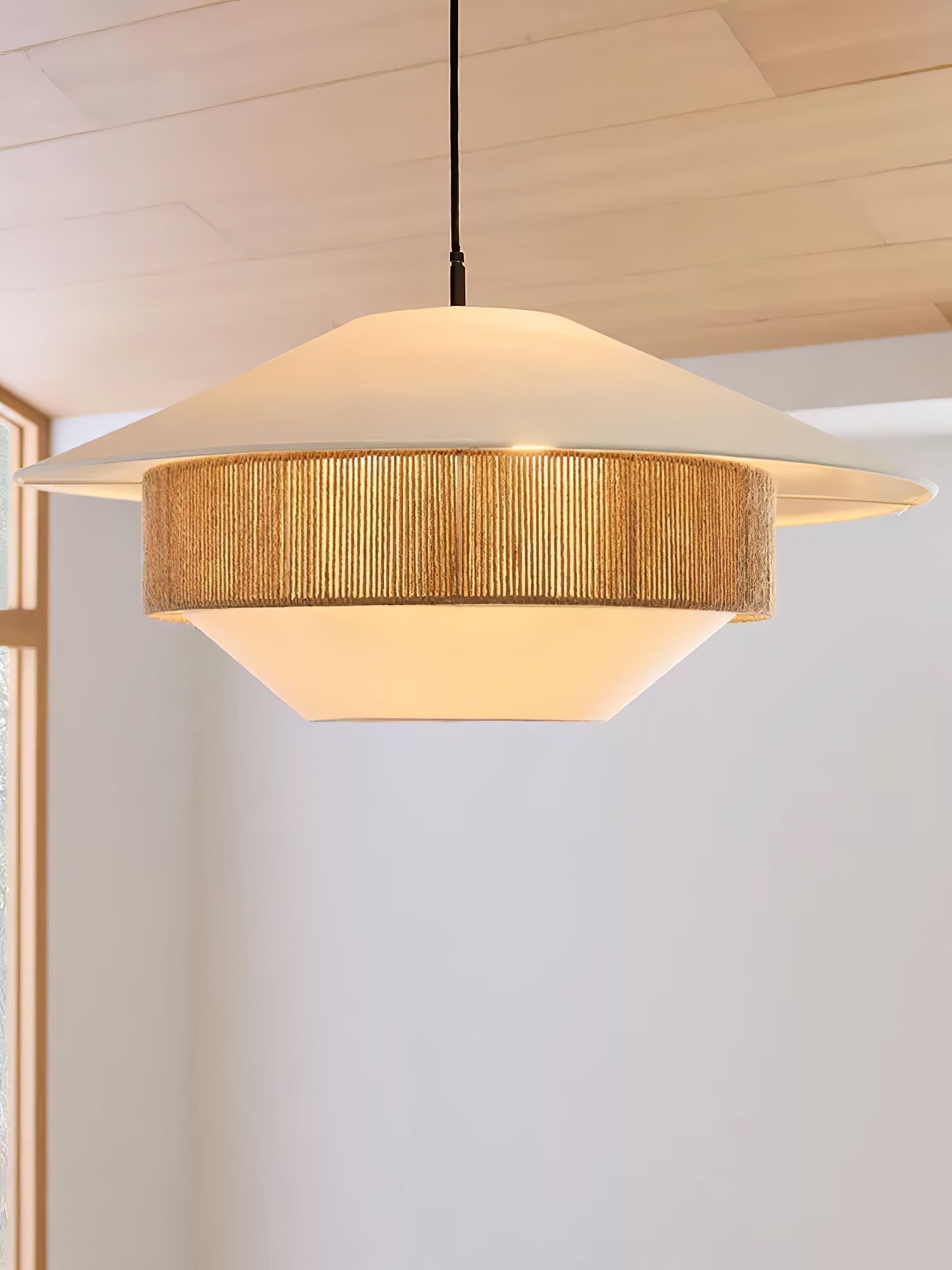 Athrel Modern Fabric Pendant Lamp-Neutral Decor