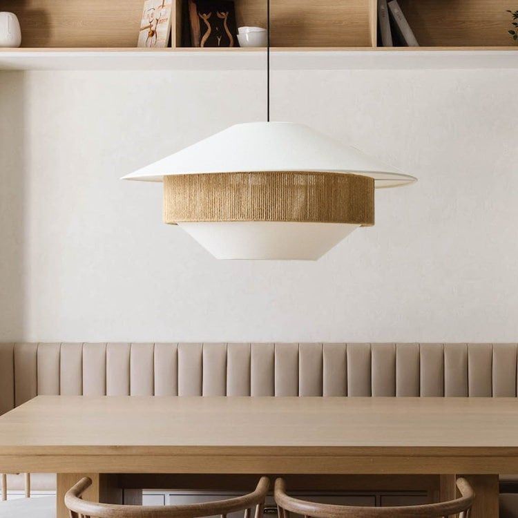 Athrel Modern Fabric Pendant Lamp-Neutral Decor