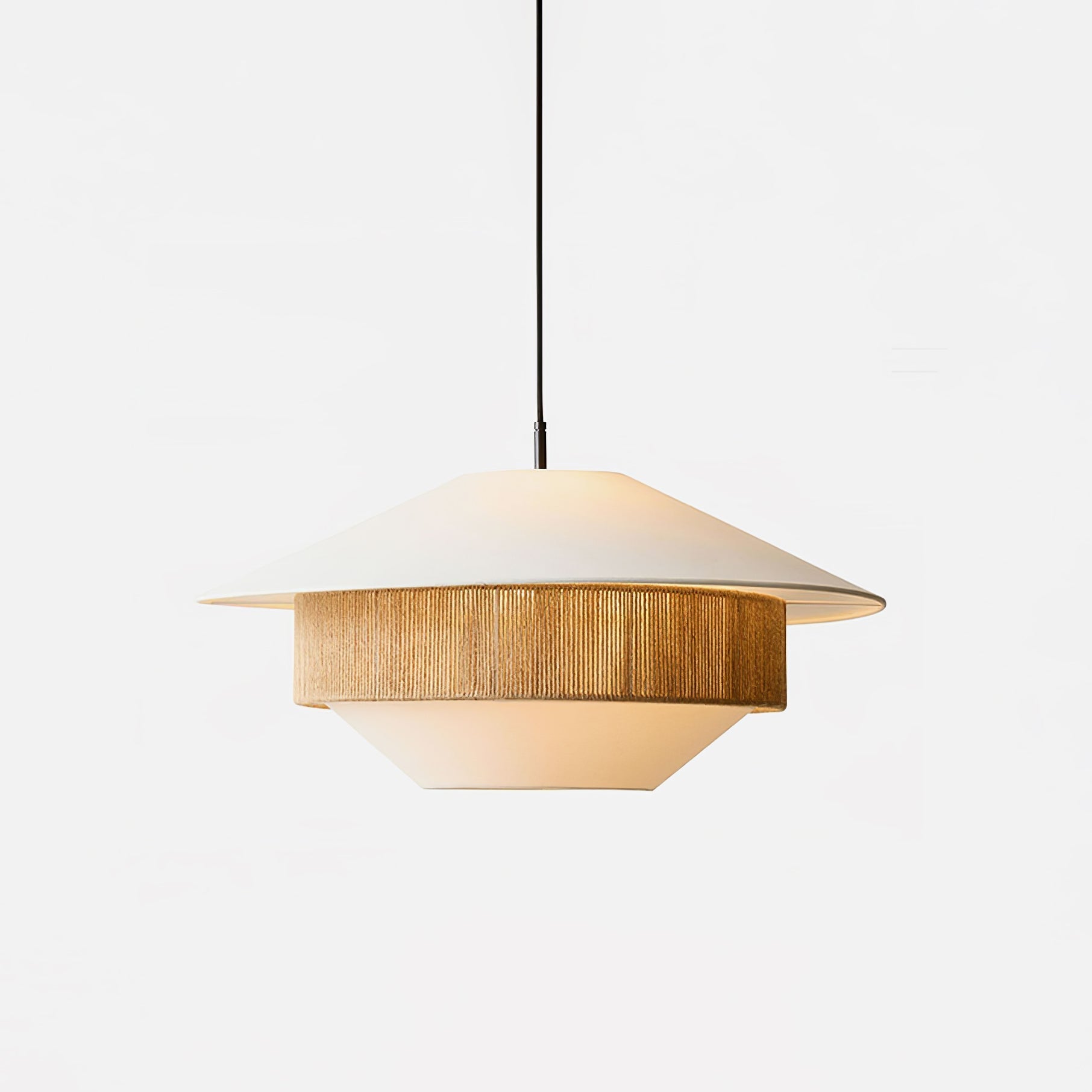 Athrel Modern Fabric Pendant Lamp-Neutral Decor