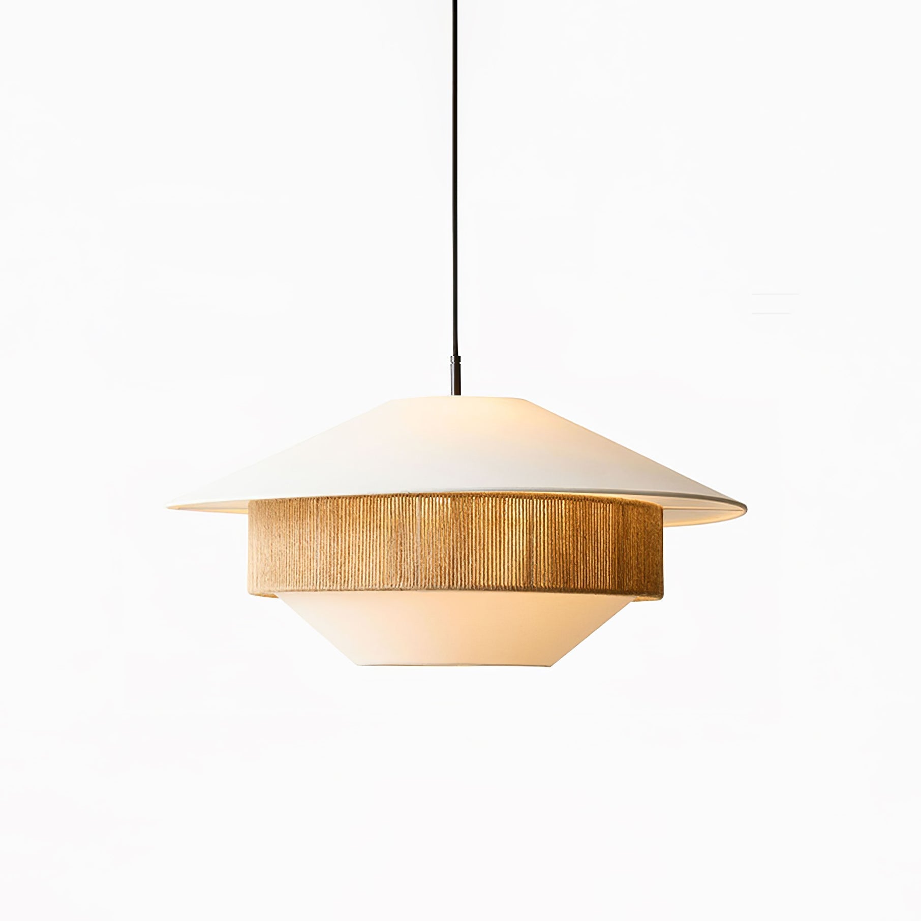 Athrel Modern Fabric Pendant Lamp-Neutral Decor