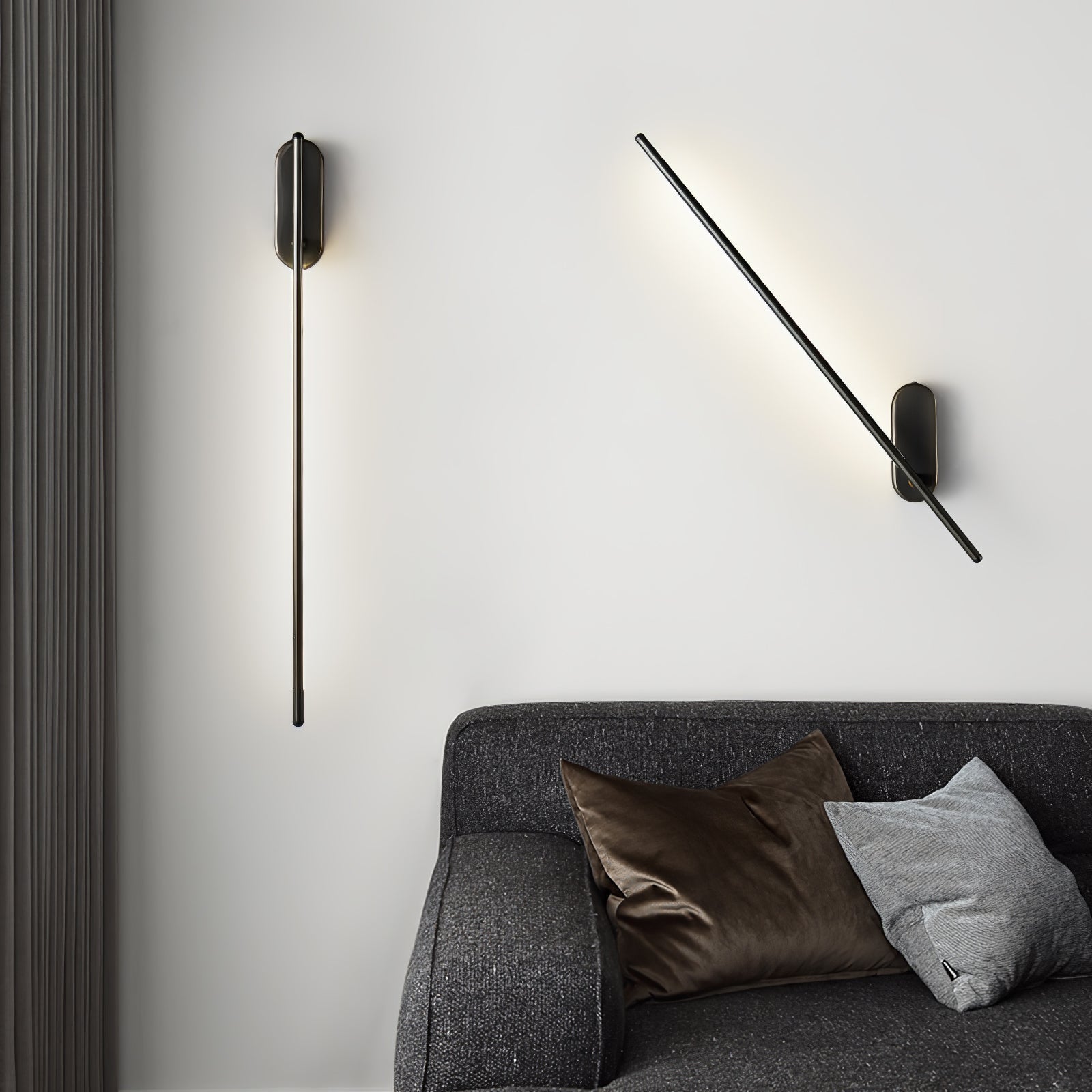 Marissa Stick Shaped Brass Sconce Wall lamp-Neutral Decor