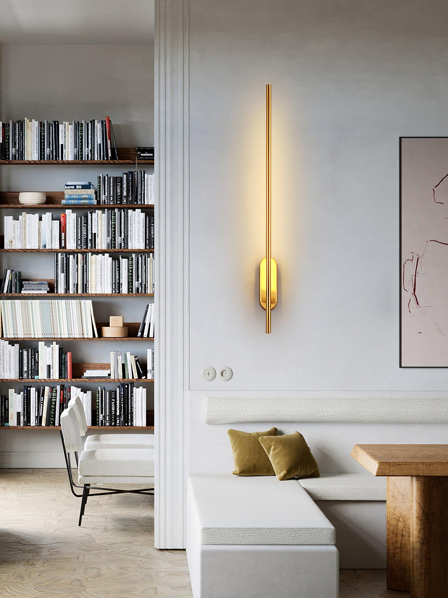 Marissa Stick Shaped Brass Sconce Wall lamp-Neutral Decor