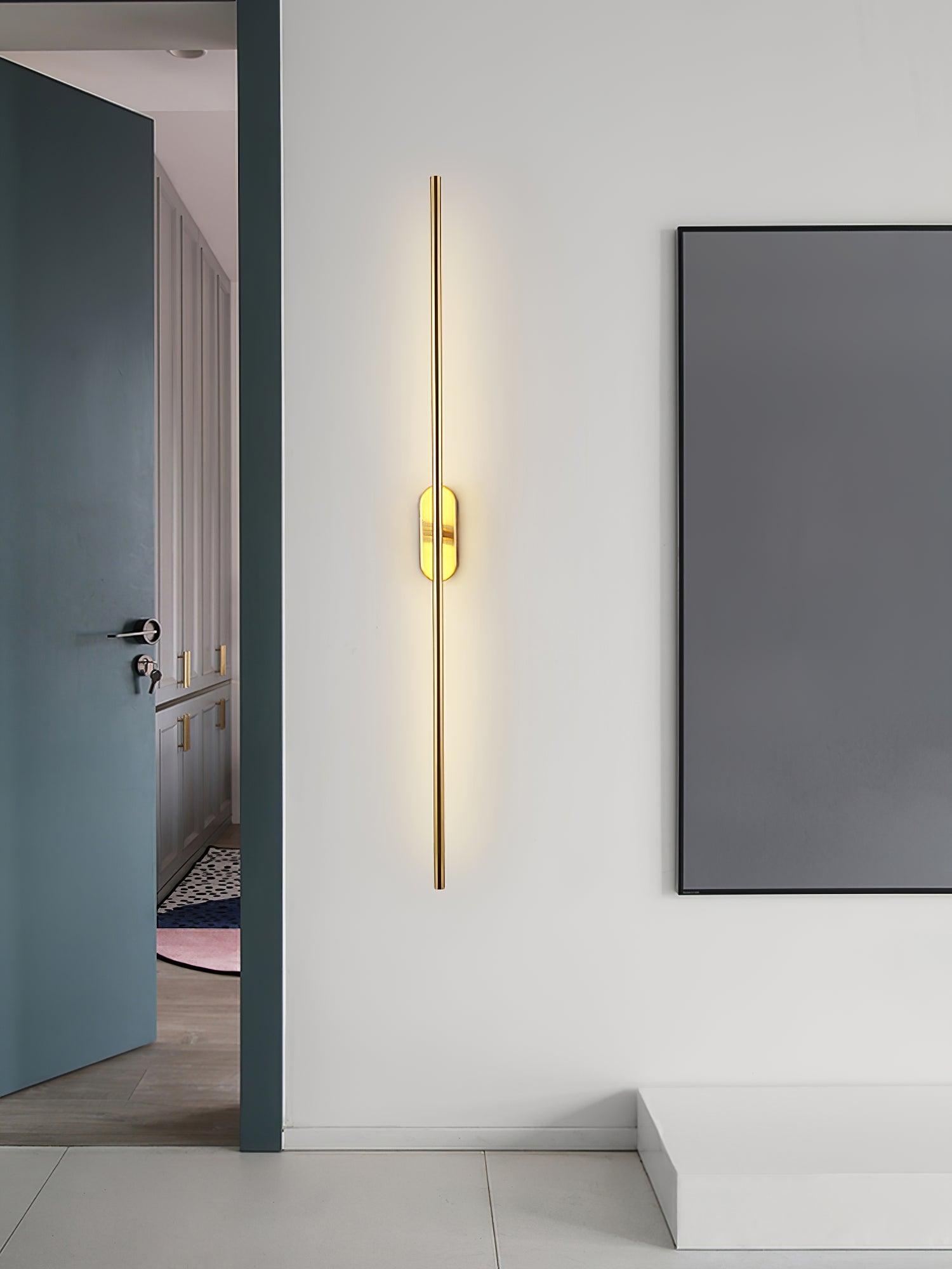 Marissa Stick Shaped Brass Sconce Wall lamp-Neutral Decor