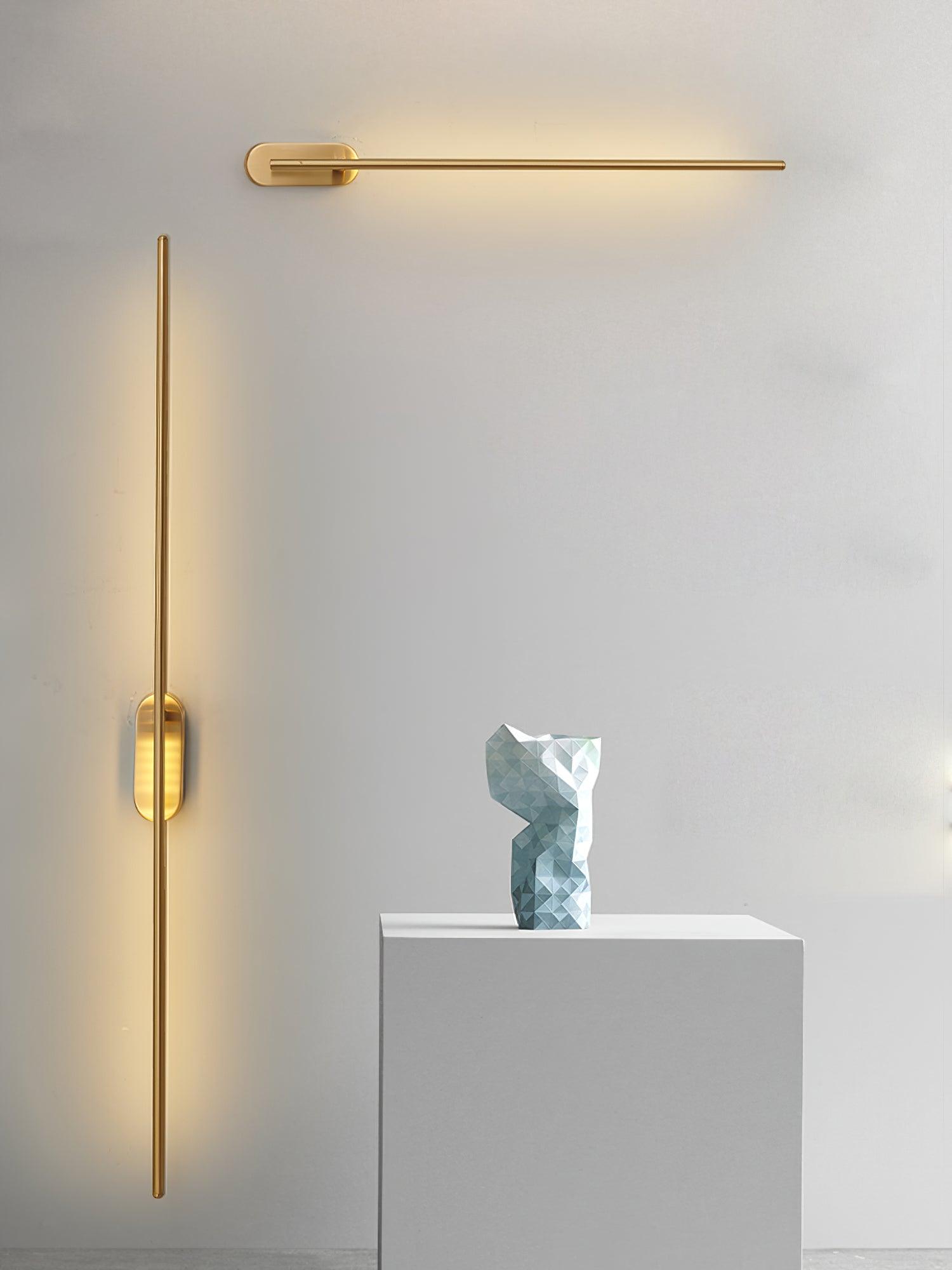 Marissa Stick Shaped Brass Sconce Wall lamp-Neutral Decor