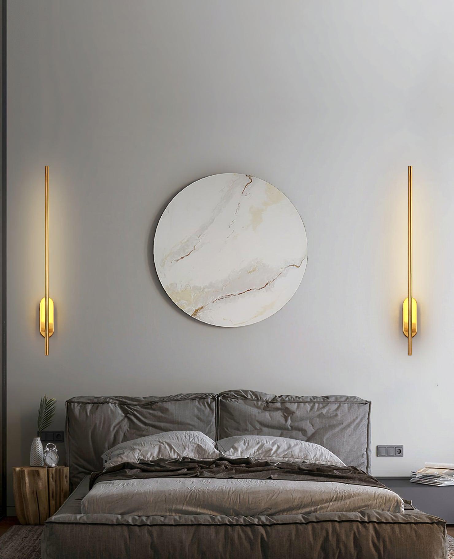 Marissa Stick Shaped Brass Sconce Wall lamp-Neutral Decor