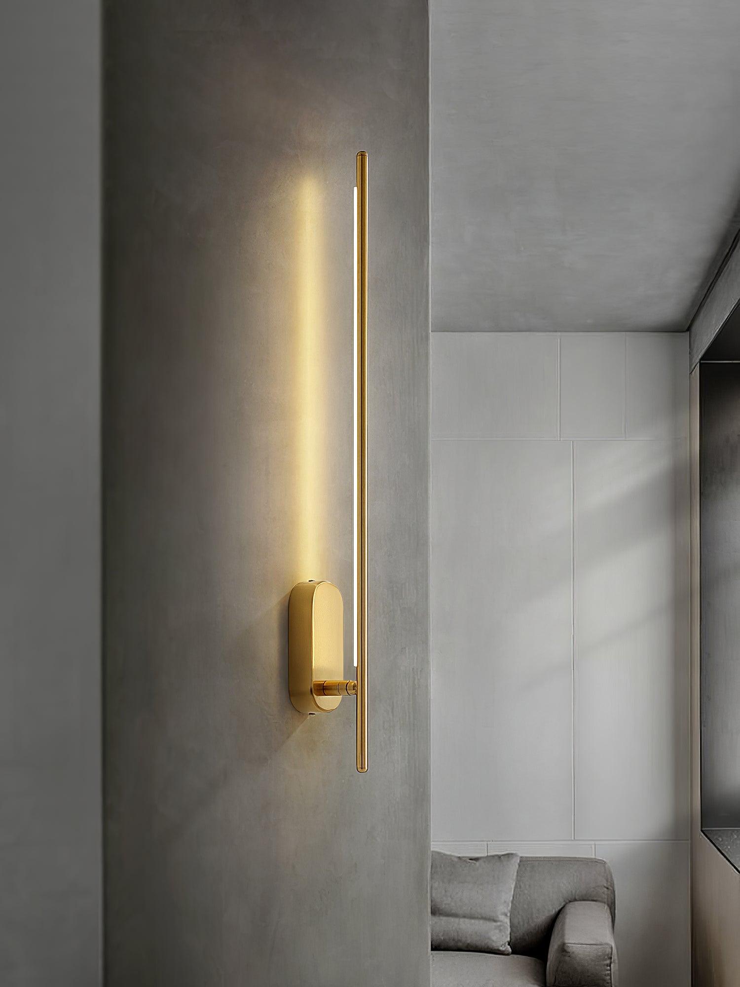 Marissa Stick Shaped Brass Sconce Wall lamp-Neutral Decor