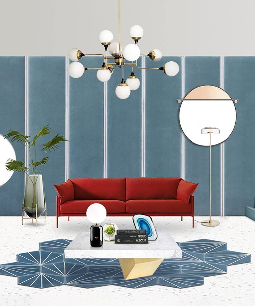 Wasgt Chandelier Stilnovo Brass Black Glass-Neutral Decor