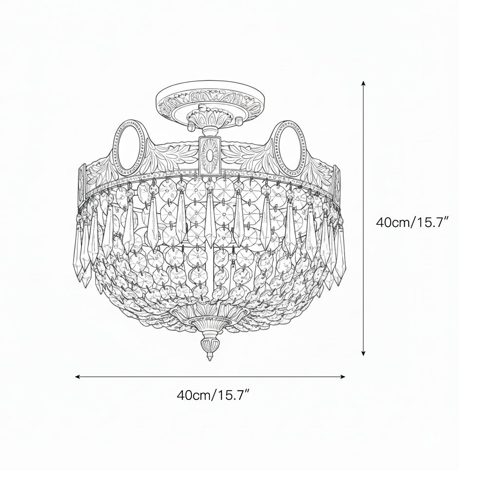 Angled view showcasing the modern design of the Stinnett Ceiling Lamp.