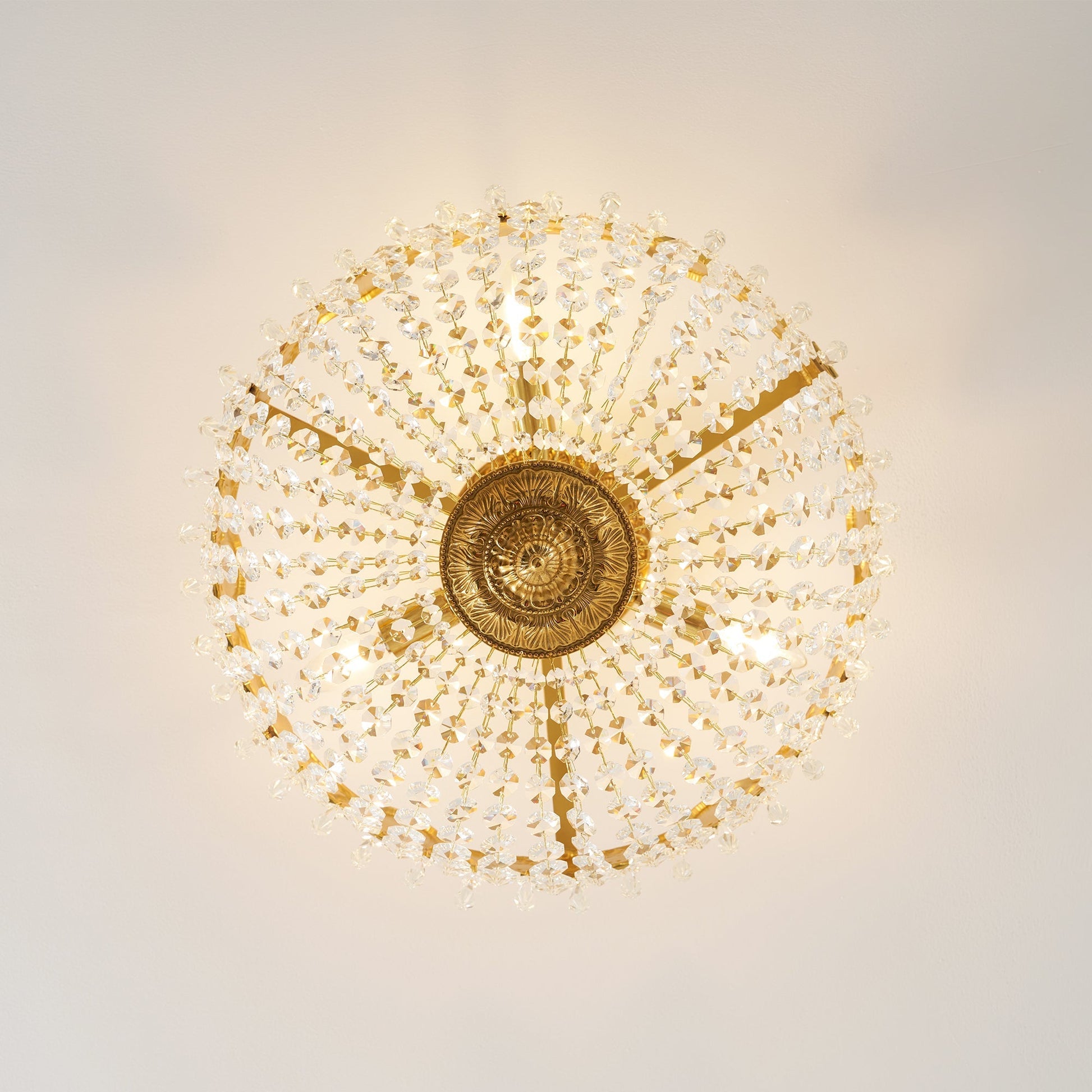 The texture and clarity of the crystal shades.