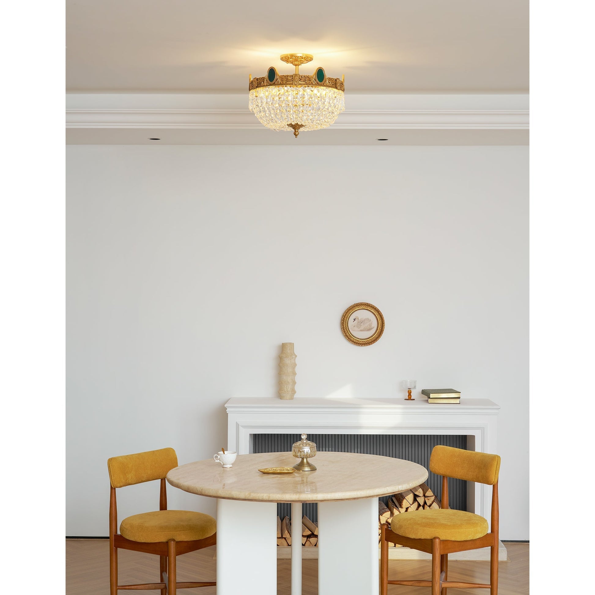 Side profile of the Stinnett Ceiling Lamp.