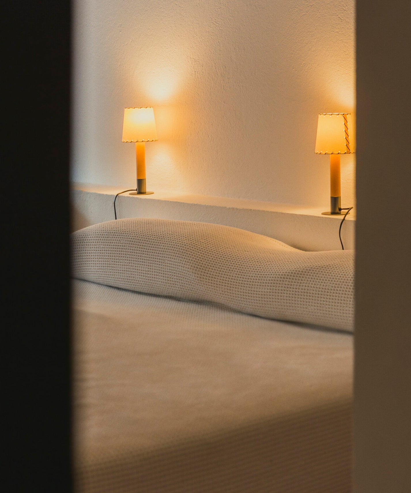 Stitched Table Lamp-Neutral Decor