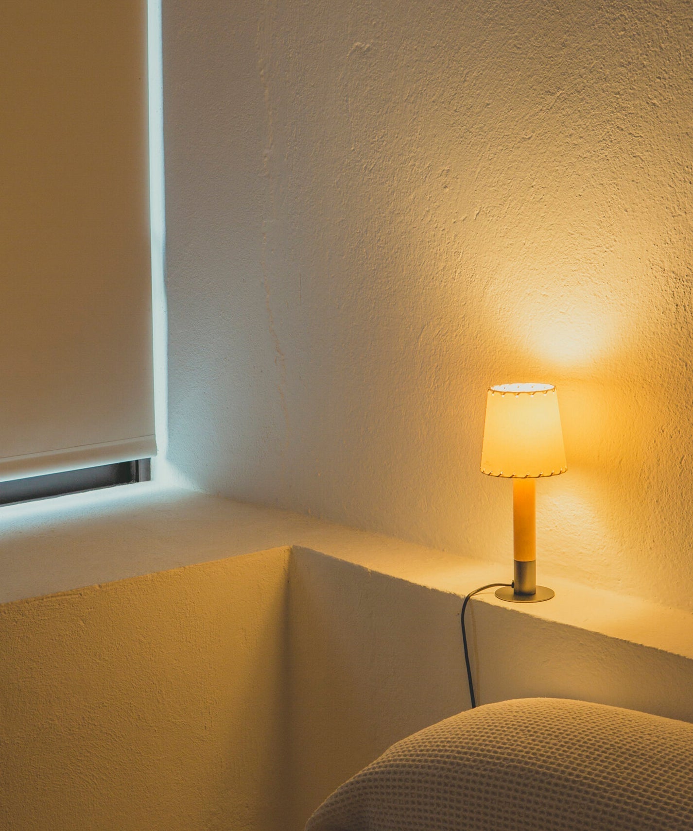 Stitched Table Lamp-Neutral Decor