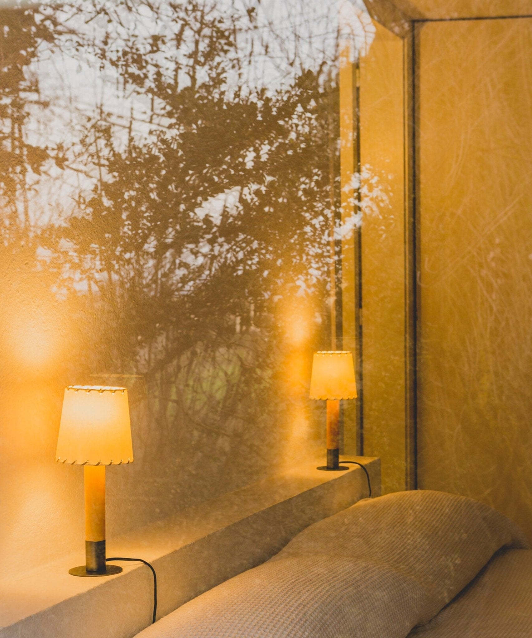 Stitched Table Lamp-Neutral Decor