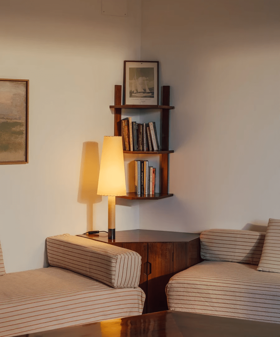 Stitched Table Lamp-Neutral Decor