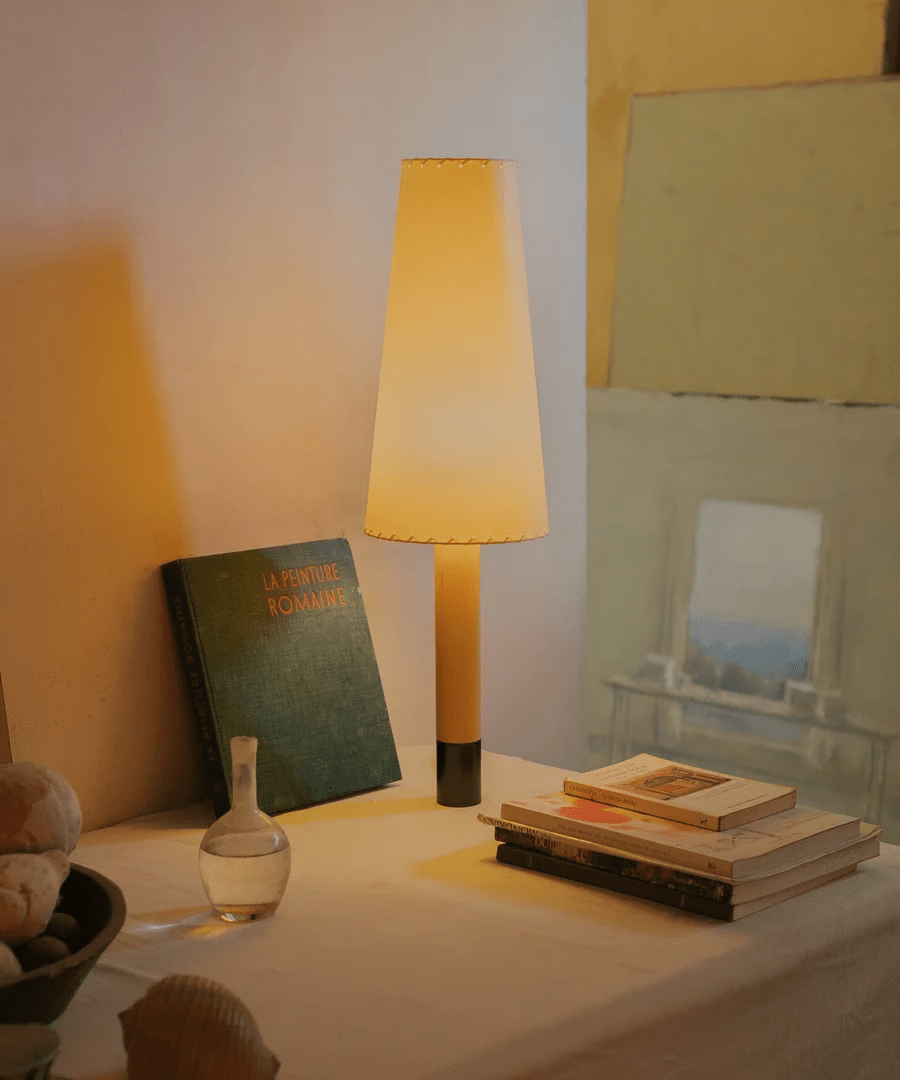 Stitched Table Lamp-Neutral Decor