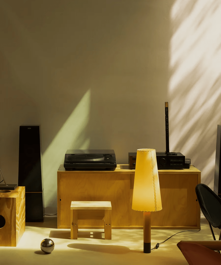 Stitched Table Lamp-Neutral Decor