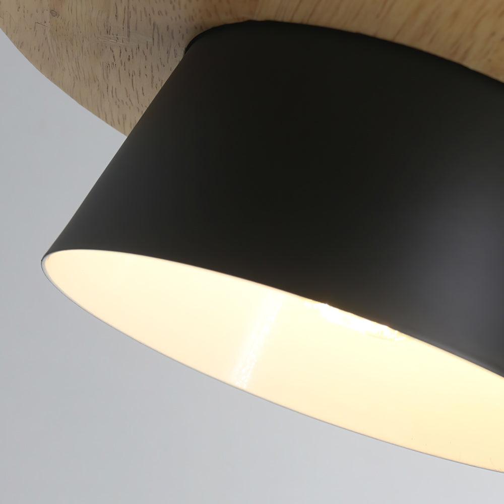 Arisha Modern Metal/Wood Pendant Light, Multi Color - Neutral Decor