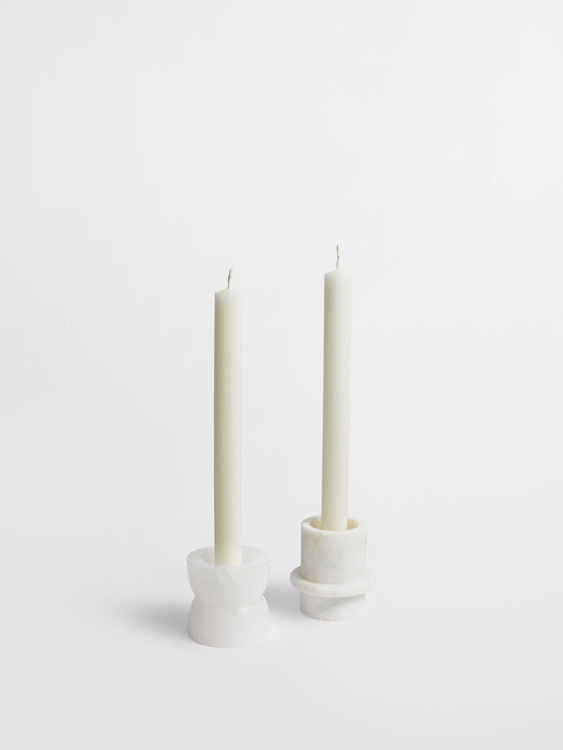 Stone Halo Candle Holder Set-Neutral Decor