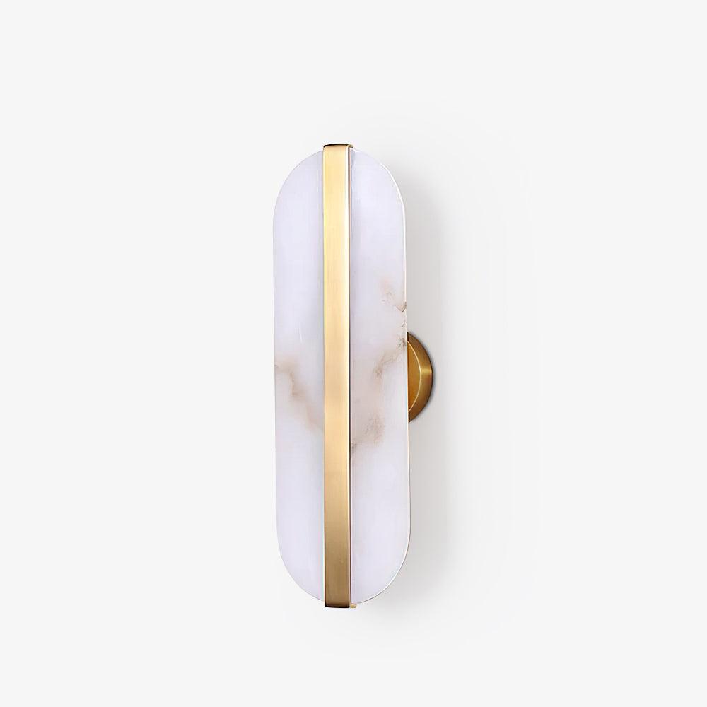 Calura Alabaster Double Light Wall Lamp-Neutral Decor