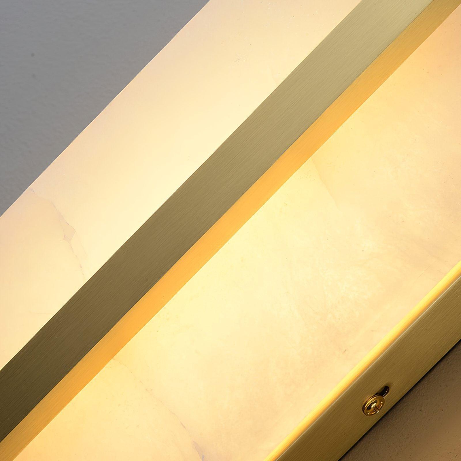 Calura Alabaster Double Light Wall Lamp-Neutral Decor