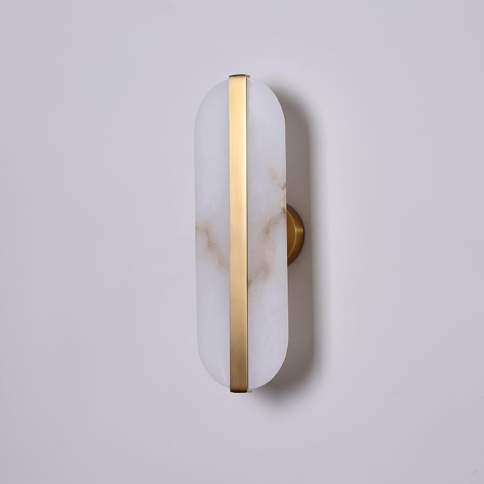 Calura Alabaster Double Light Wall Lamp-Neutral Decor