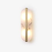 Calura Alabaster Double Light Wall Lamp-Neutral Decor
