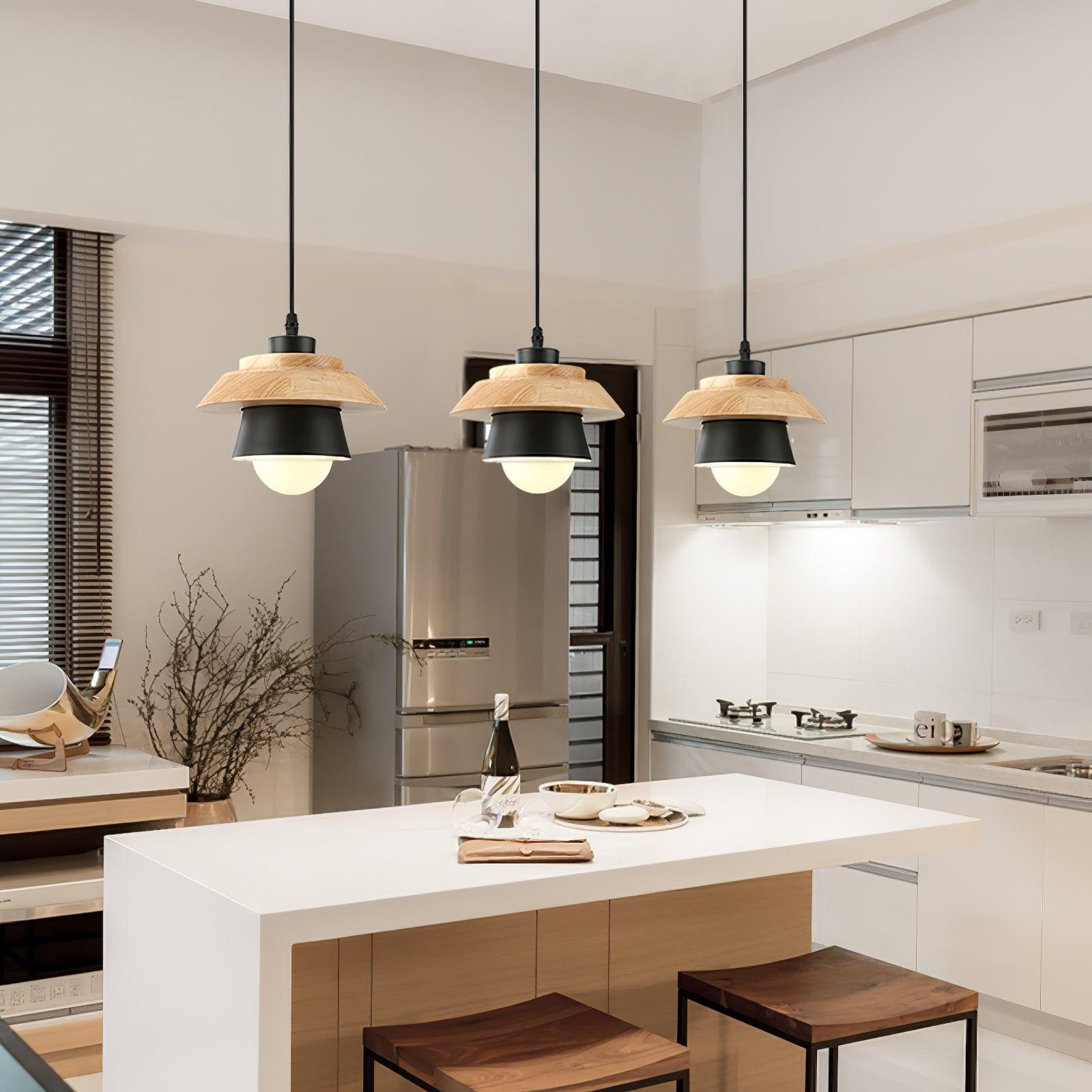 Nadro Modern Wood Pendant Lamp-Neutral Decor