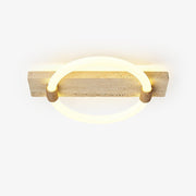 Elmaryra Ringed Travertine Wall Light-Neutral Decor