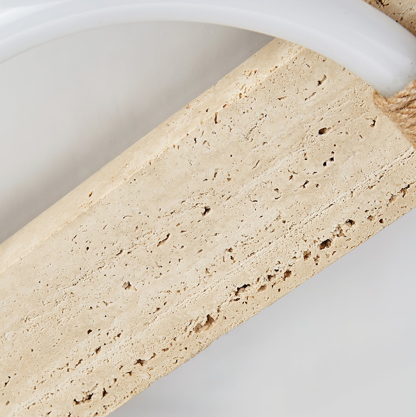 Elmaryra Ringed Travertine Wall Light-Neutral Decor