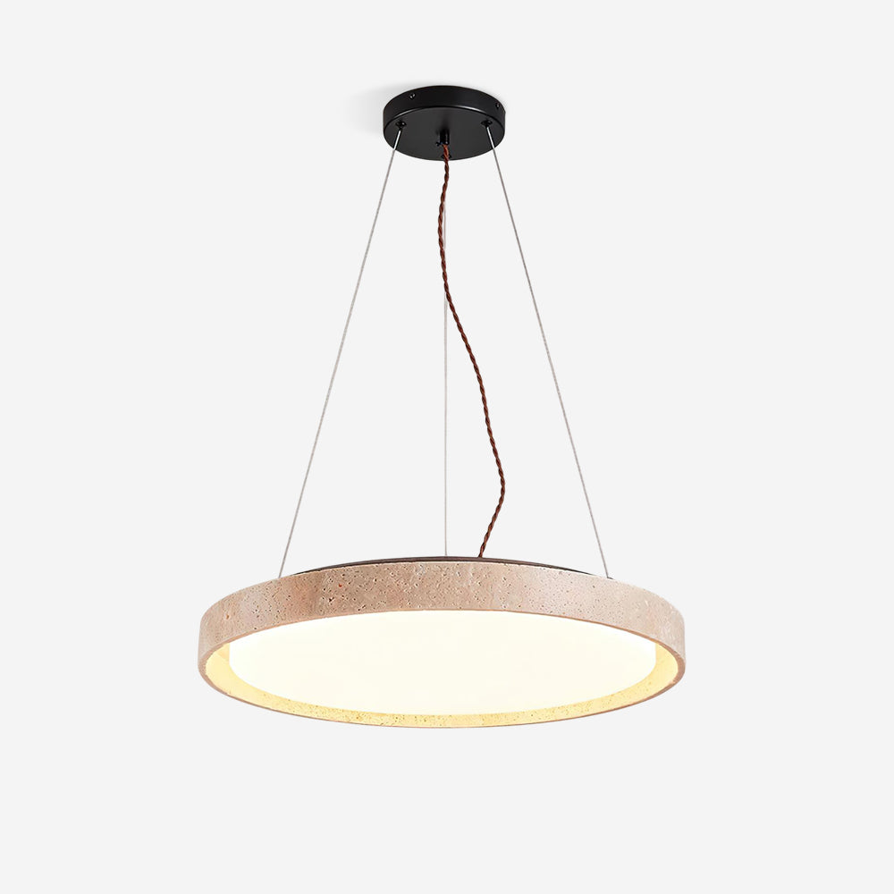 Ritta  Pendant Light Travertine  Ring
