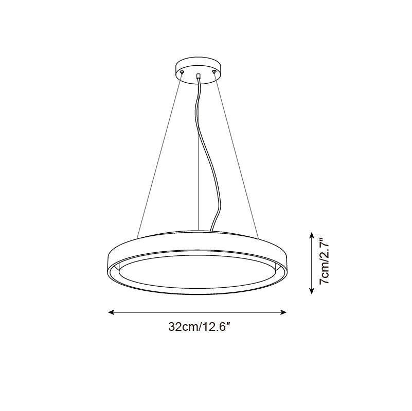 Ritta  Pendant Light Travertine  Ring