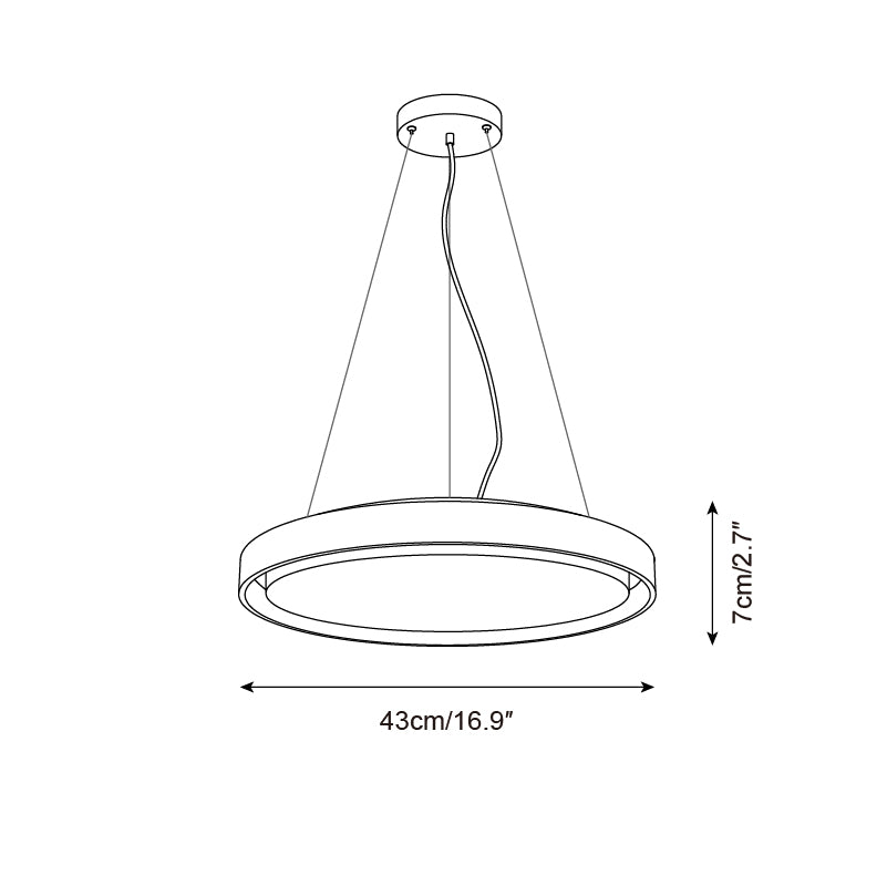 Ritta  Pendant Light Travertine  Ring