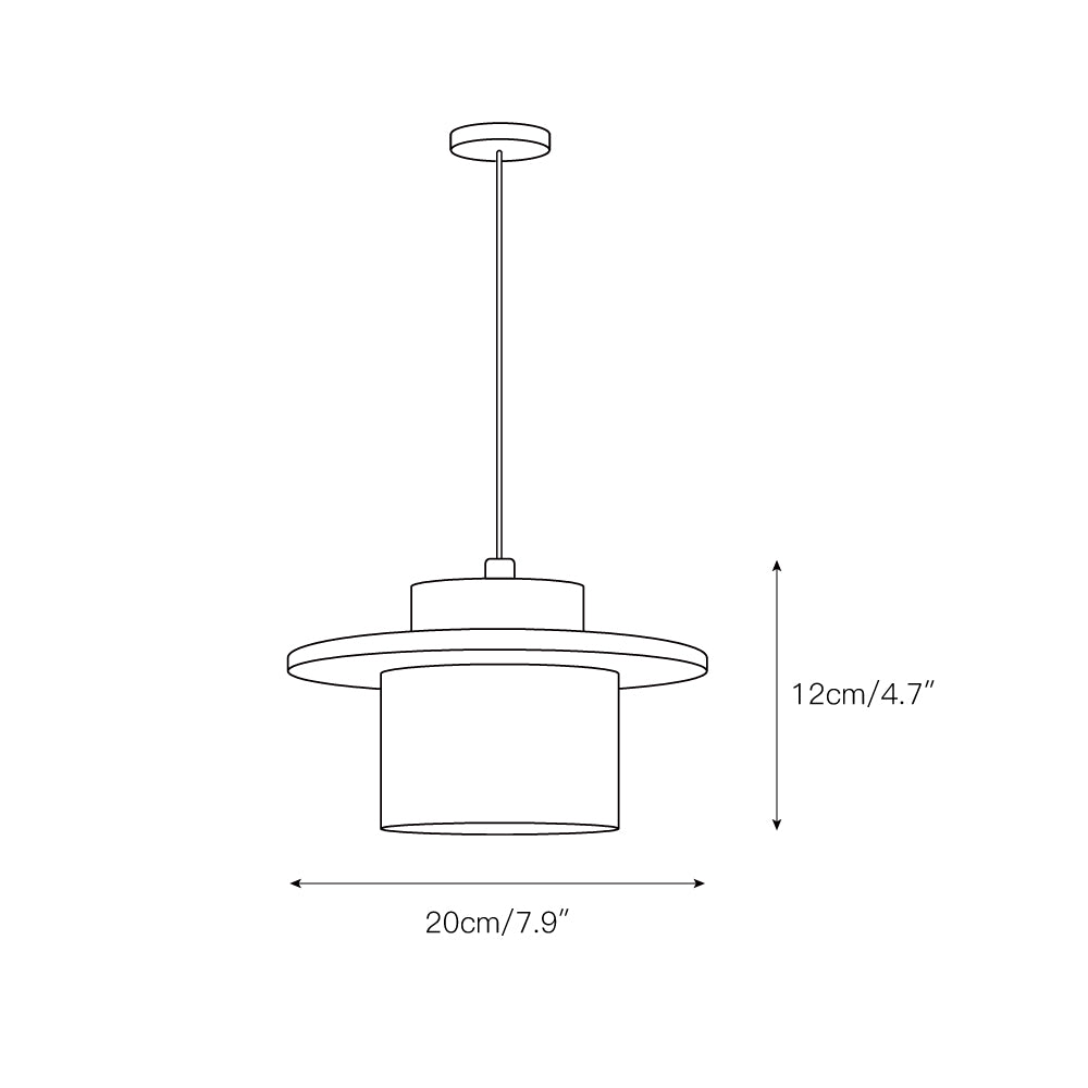 The Stonova Duo Pendant Lamp hanging in a modern interior setting.
