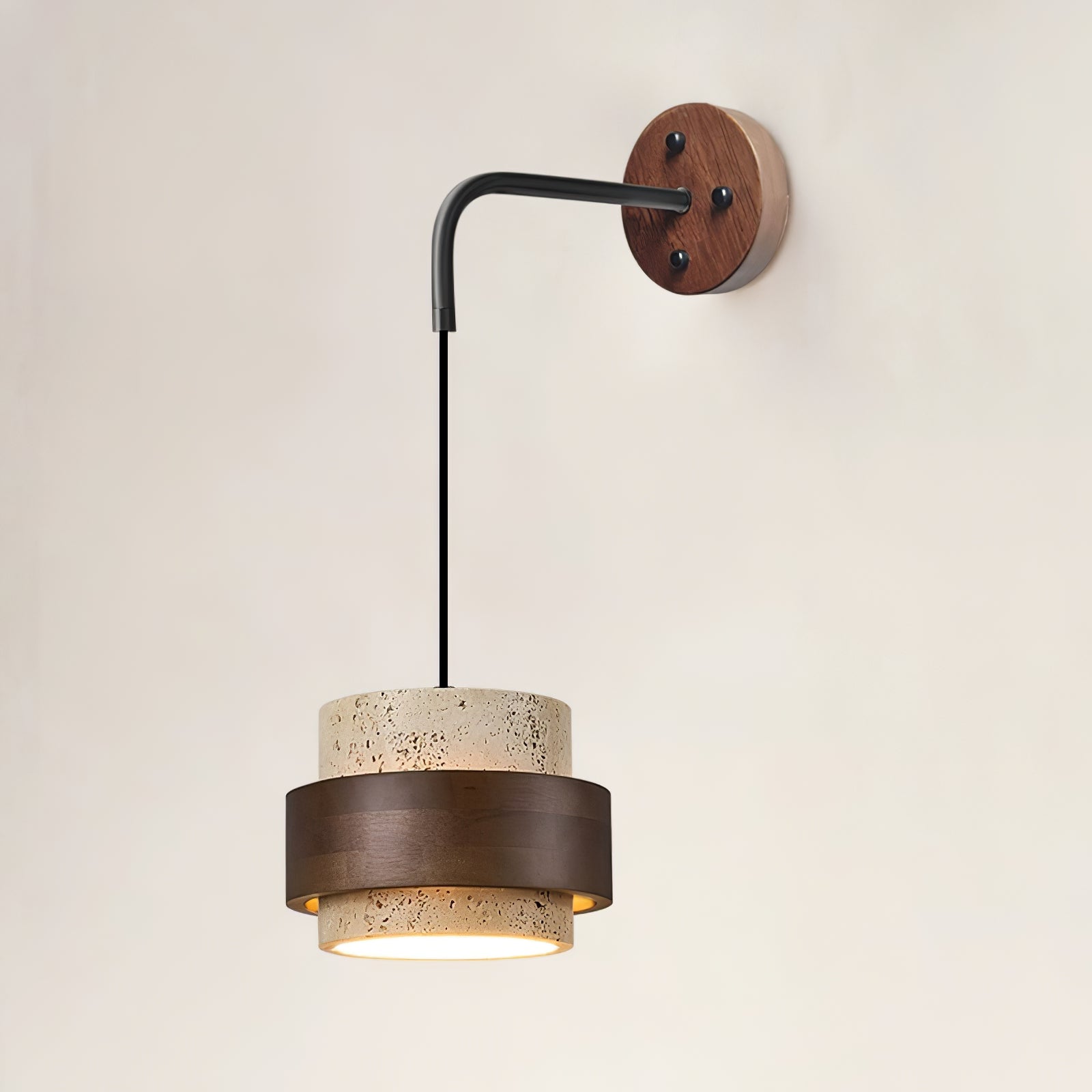 Alva Travertine Wall Light-Neutral Decor