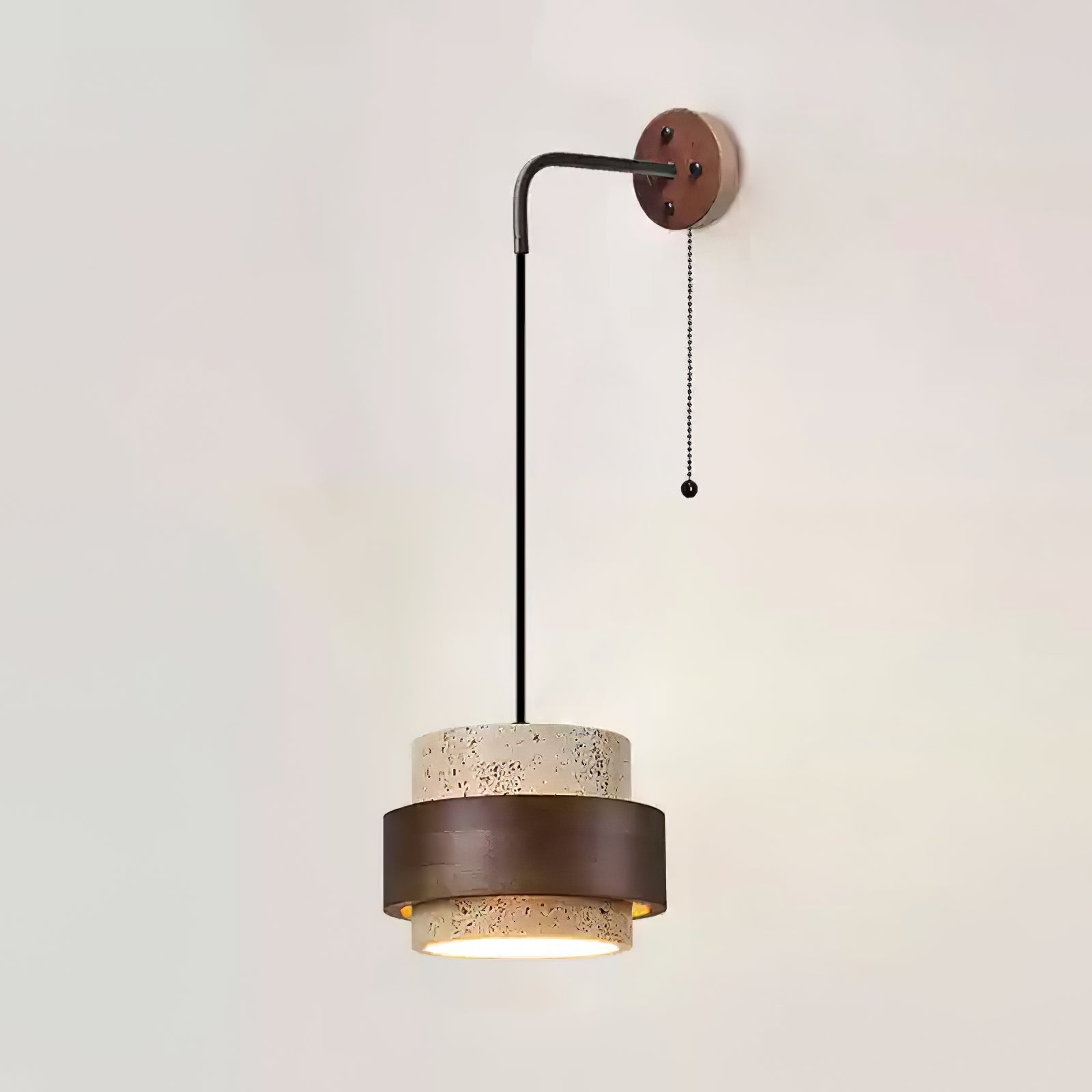 Alva Travertine Wall Light-Neutral Decor
