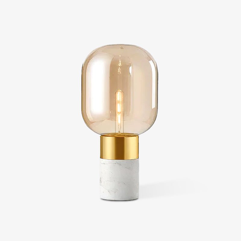 Aurdoren Minimalist Marble Glass Desk Lamp-Neutral Decor
