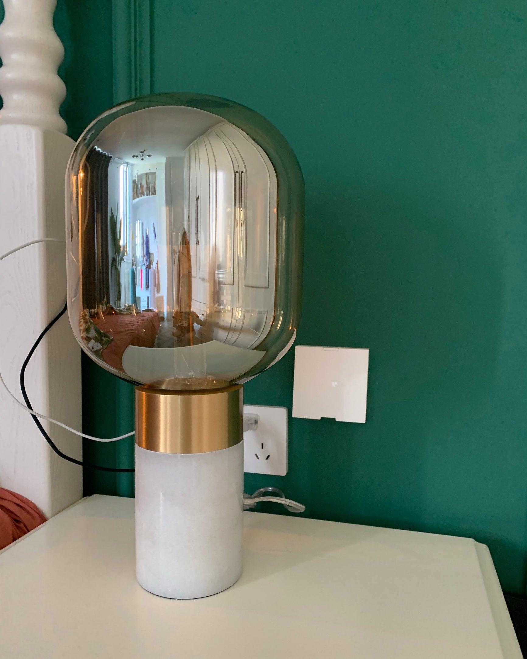 Aurdoren Minimalist Marble Glass Desk Lamp-Neutral Decor